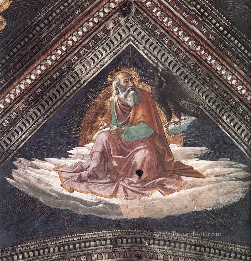 聖ヨハネ福音史家 ルネサンス フィレンツェ ドメニコ・ギルランダイオ油絵